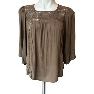 Studio by JPR Boho Smock Top, Sz Petite S